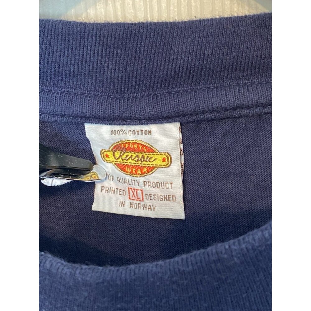 Norway Blue S/S T-Shirt Men's XL Sportswear Classic 100% Cotton - Picture 5 of 7